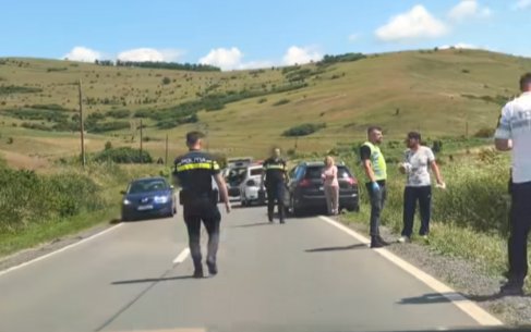 Accident pe un drum din Cluj. Un motociclist a ajuns în șanț
