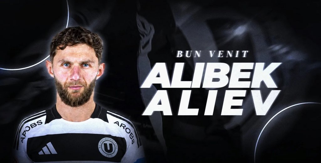 Alibek Aliev a schimbat taberele. Atacantul a fost prezentat oficial de "U" Cluj