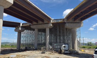 Prefectul Maria Forna, pe șantierul pasajului de legătură dintre DN1C și Parcul Industrial TETAROM III. Stadiul execuției, peste 60%