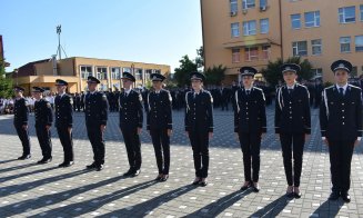 Start în cariera de polițist: 288  de viitori agenți au depus astăzi jurământul la Școala de Agenți de Poliție „Septimiu Mureșan”