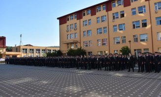 Start în cariera de polițist: 288  de viitori agenți au depus astăzi jurământul la Școala de Agenți de Poliție „Septimiu Mureșan”