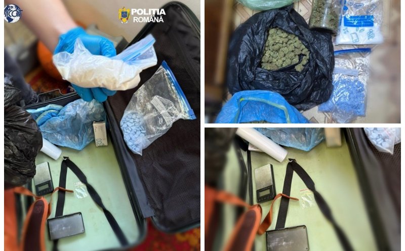Afacere cu „cristal” și MDMA, destructurată la Cluj. Două persoane, cercetate de DIICOT