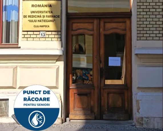 Oază de răcoare pentru seniorii din Cluj! UMF „Iuliu Hațieganu” deschide un spațiu special în plină caniculă