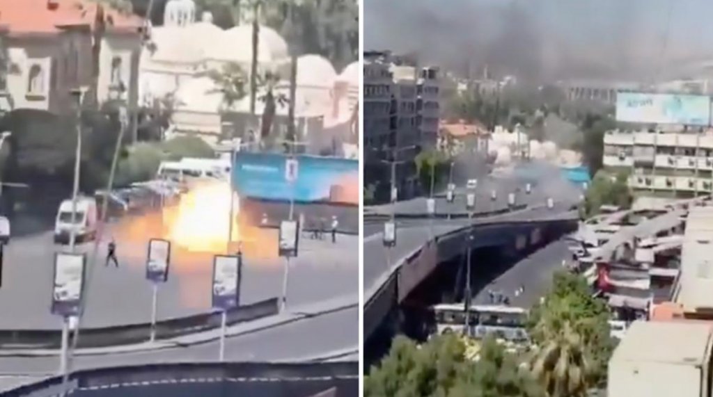 Explozii la Damasc în timpul vizitei lui Macron. Președintele Franței, evacuat de urgență