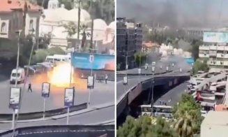 Explozii la Damasc în timpul vizitei lui Macron. Președintele Franței, evacuat de urgență