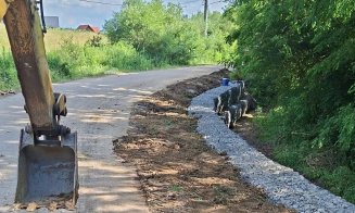 Lucrări complexe pe un nou drum județean din Cluj