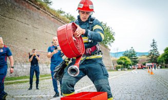 Dublă performanță pentru salvatorii clujeni! Cel mai puternic pompier din țară și cea mai bună echipă sunt de la ISU Cluj