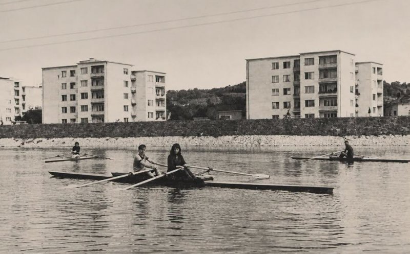 Cluj: caiaciști pe Someș, anii ‘60