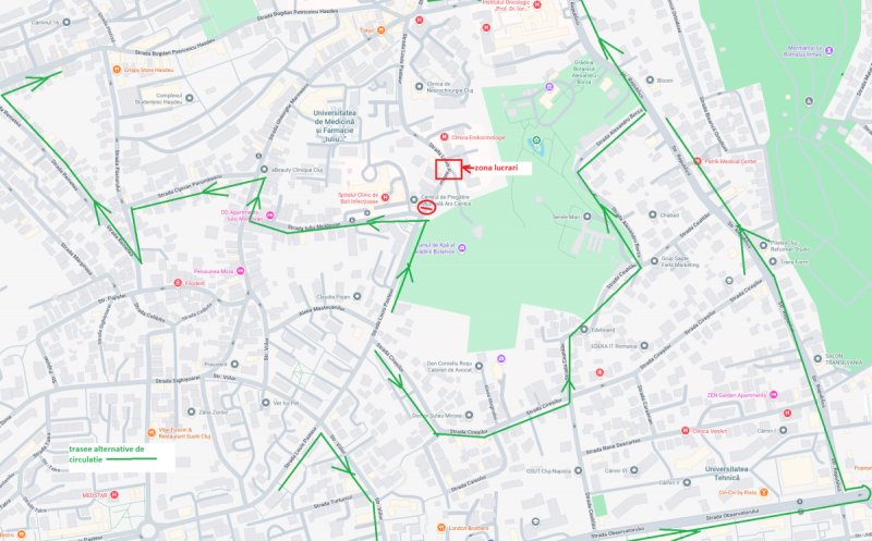 Se închide circulația pe strada Louis Pasteur