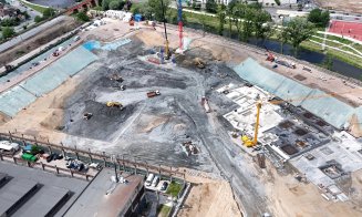 Fundația RIVUS Cluj-Napoca prinde contur. Betonul se toarnă în ritm alert / Cele mai NOI IMAGINI de pe șantier