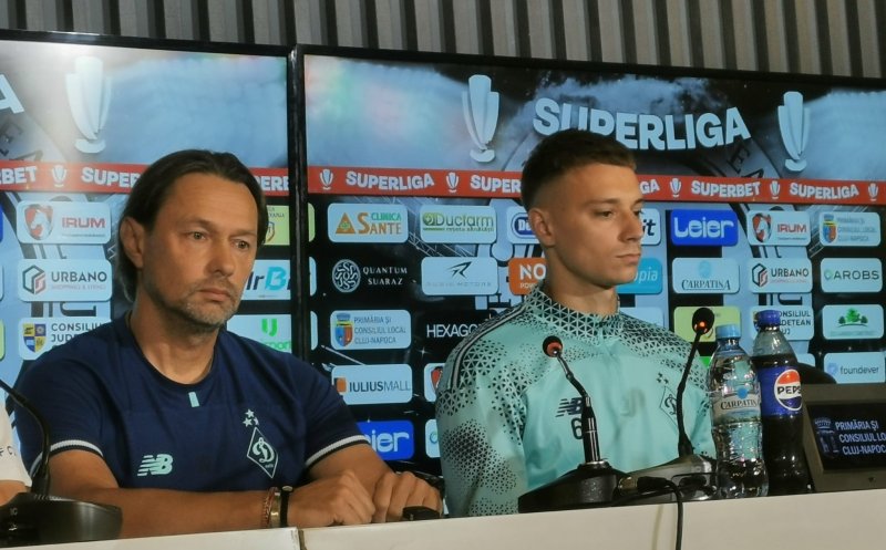 Ucrainenii, precauți înaintea returului dintre "U" Cluj și Dinamo Kiev: "Nu putem spune că există o favorită"