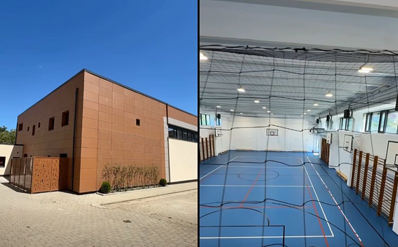 Sală de sport a unui liceu din Cluj-Napoca, modernizată cu fonduri PNRR / Emil Boc: "Sportul formează caractere puternice"