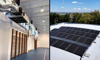 Sală de sport a unui liceu din Cluj-Napoca, modernizată cu fonduri PNRR / Emil Boc: "Sportul formează caractere puternice"