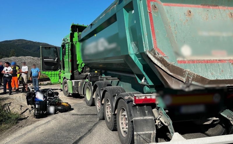 Cum s-a produs accidentul din Ciucea, Cluj, în urma căruia un motociclist a fost rănit