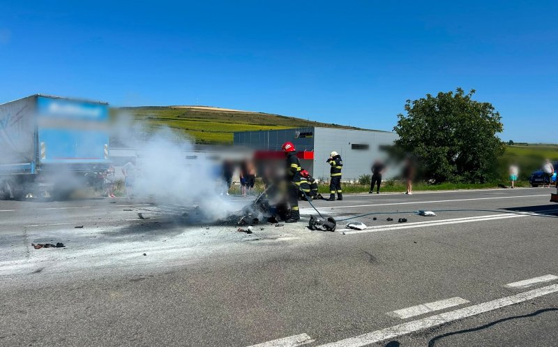 Motociclistul implicat în teribilul accident din Vâlcele A MURIT. Cum s-a produs coliziunea