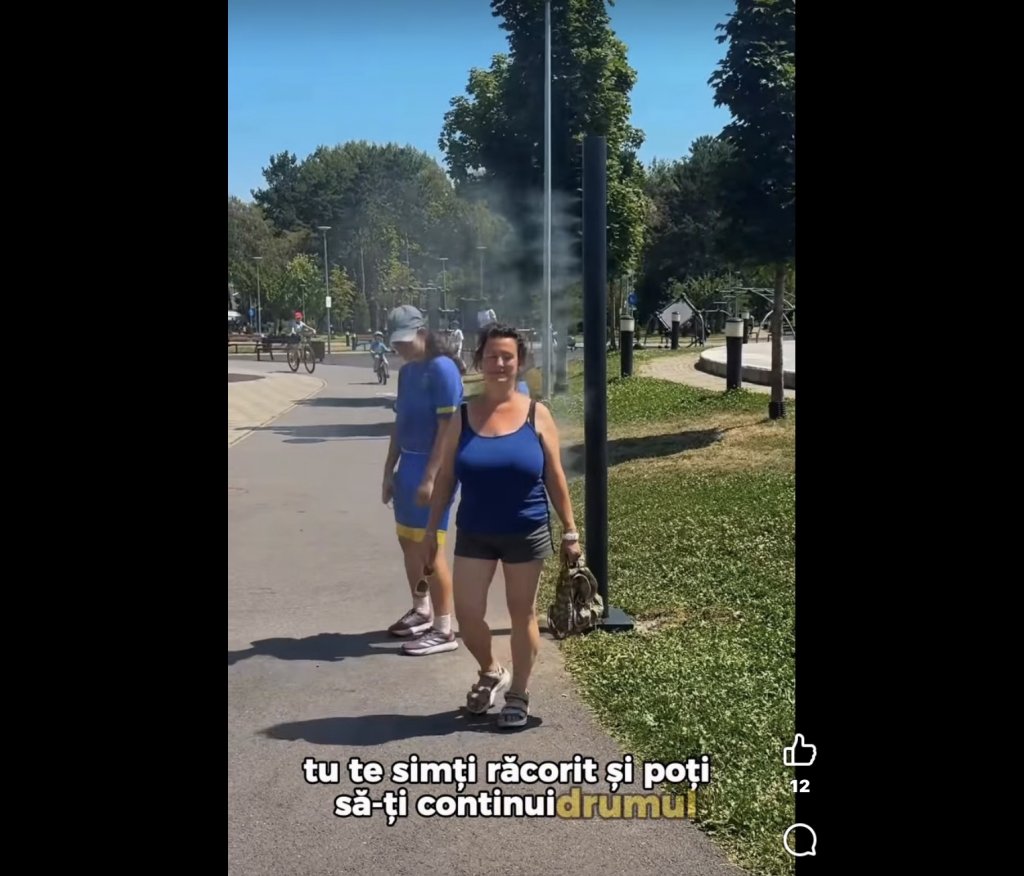 Nou sistem de răcorire în spațiul public la Baza Sportivă Gheorgheni. Urmează și alte zone din Cluj-Napoca