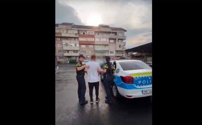 A furat o mașină din Florești și a fost prin la Turda. Nu are permis și era și băut