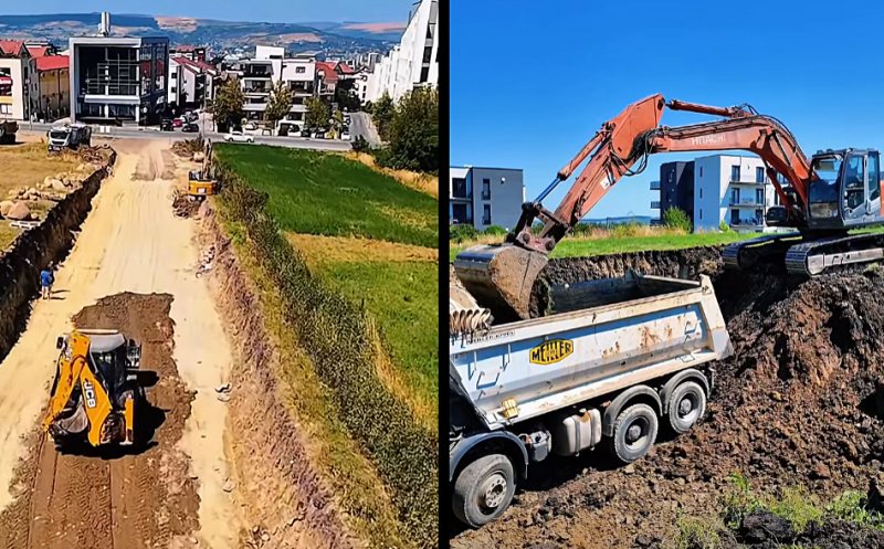 A început șantierul noii școli din Bună Ziua cu realizarea accesului și a branșamentelor