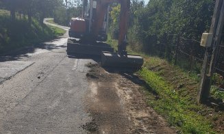 Un nou drum județean din Cluj a intrat în reparații. Ce lucrări se execută