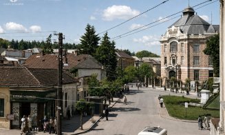 Vedere asupra Bibliotecii Central Universitare din Cluj-Napoca, cca.1959