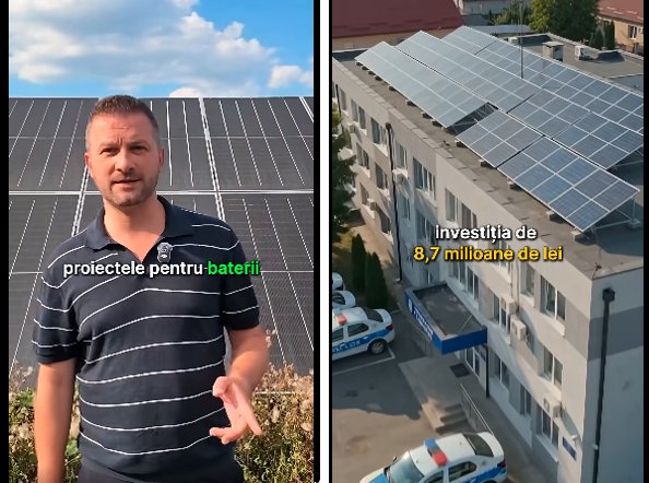 În plină criză energetică, Floreștiul își produce singur energia verde: sistem fotovoltaic de 1,4 MW pe clădiri publice și parc solar propriu