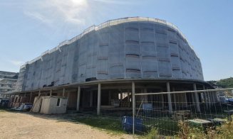 IMAGINI noi cu lucrările de pe șantierul noii școli din comuna Florești / Echipele de constructori au fost în concediu