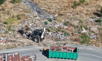 Strada Teclu din Turda, luată la curățat. Acțiune de amploare în zonă