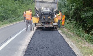 Se repară un drum important din zona metropolitană a Clujului