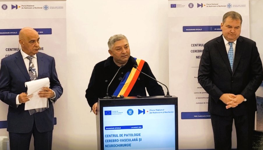 Alin Tișe, mesaj cu bătaie lungă la inaugurarea Centrului de Neurochirurgie: „Mai avem multe lucruri de făcut: Spitalul de Copii, Spitalul Regional - oamenii le așteaptă”