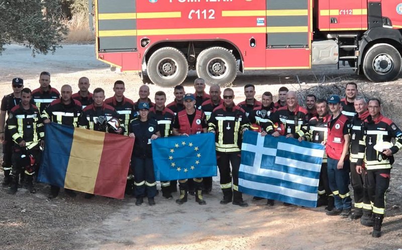 Un pompier clujean, comandantul unui contingent românesc trimis în Grecia pentru lupta cu incendiile de pădure