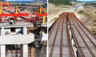 IMAGINI NOI de pe șantierul Ozaltin: Așa arată acum viaductul de la Nădășelu, așteptat pentru deschiderea Cluj-Sălaj! Se circulă din toamnă?