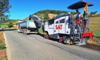 Un drum județean din Cluj a intrat în reparații. Ce lucrări se execută