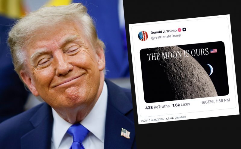 Președintele Donald Trump declară Luna teritoriu al SUA