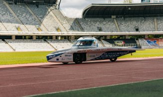 OZN pe Cluj Arena? Doar un vehicul solar pe circuit