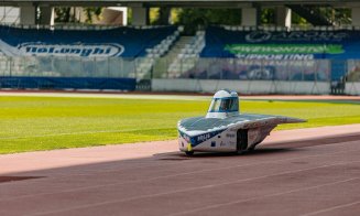 OZN pe Cluj Arena? Doar un vehicul solar pe circuit