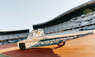 OZN pe Cluj Arena? Doar un vehicul solar pe circuit