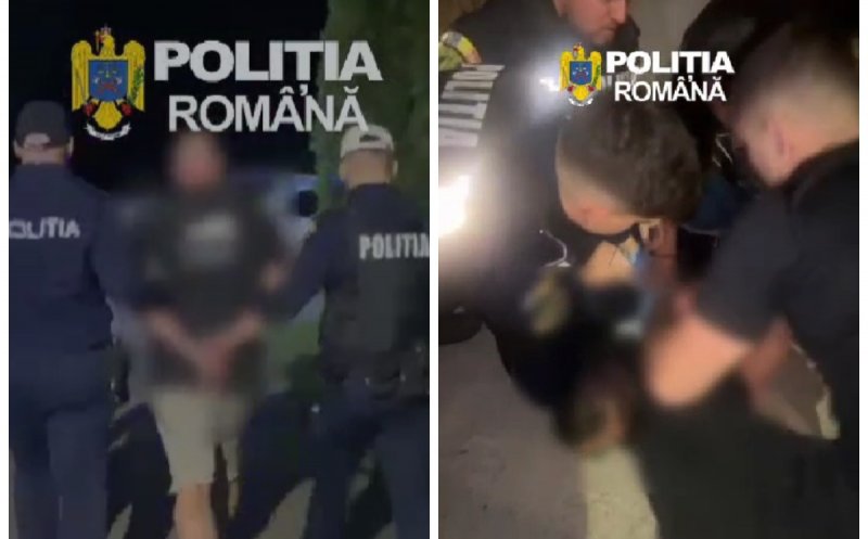 A crezut că scapă, dar polițiștii l-au prins. Tânăr de 21 de ani, pus la pământ și încătușat la Cluj, după ce ar fi bătut și jefuit un bărbat