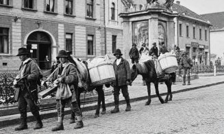 Moți dogari din Munții Apuseni, în Piața Muzeului din Cluj