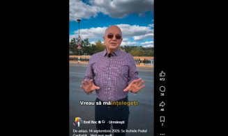 Boc, cere înțelegere din partea clujenilor după închiderea podului Garibaldi: ''Știm că această perioadă va presupune dificultăți și timpi mai mari de așteptare, însă lucrările vor fi urmărite îndeaproape''