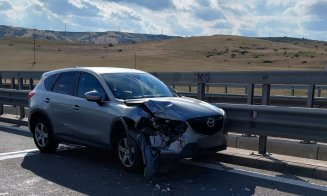 Accident rutier pe autostrada A10. Un tânăr, în vârstă de 19 ani, transportat la spital