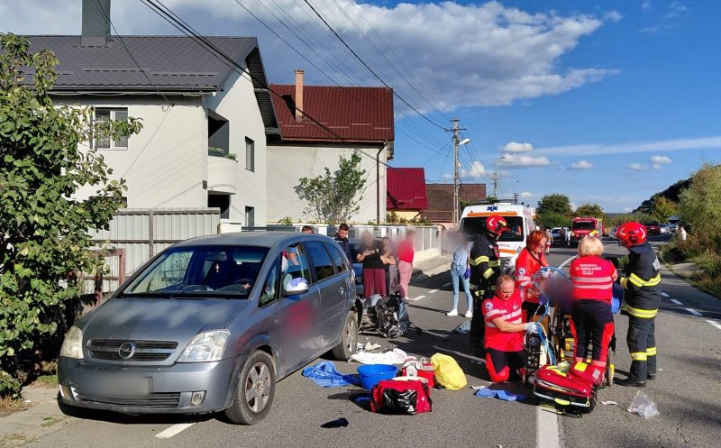 Accidente în lanț pe șoselele județului Cluj. Un bărbat a ajuns în stare gravă la spital