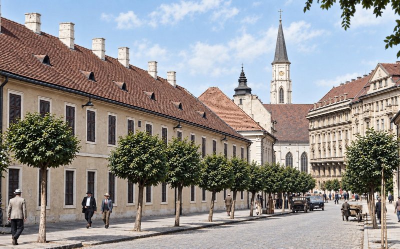 Strada Universității – un instantaneu din viața Clujului de altădată