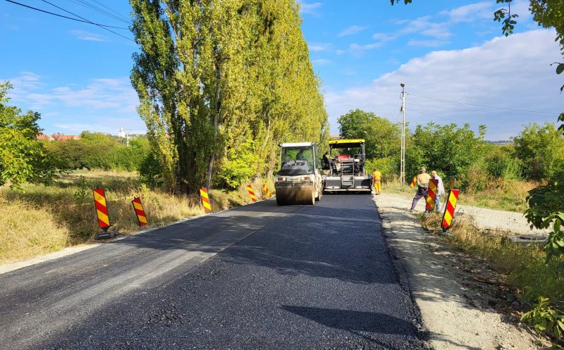 Se repară un nou drum județean din Cluj