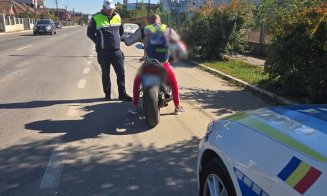 Cluj: biciclist „beat criță”, prins de polițiști. Aproape 40 de șoferi au fost amendați pentru viteză