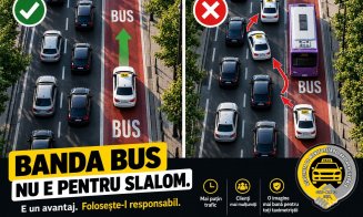 Avertisment chiar de la colegii de breaslă: "Banda de BUS nu e pentru slalom!"