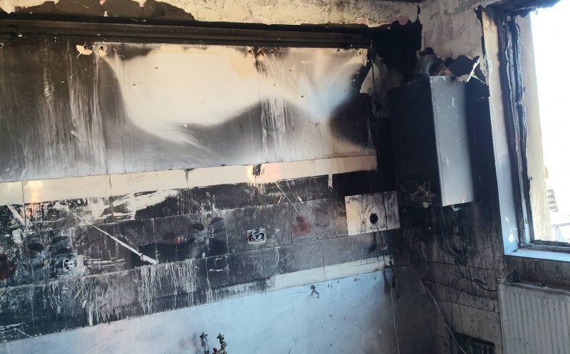 Cum arată apartamentele distrustre de incendiul din Florești de la începutul lunii septrembrie