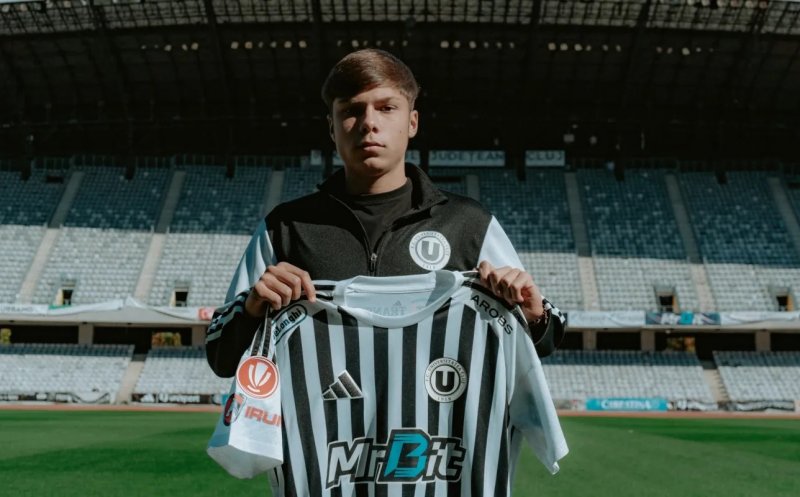 Încă un tânăr jucător continuă alături de "U" Cluj. Darius Mihăilă a semnat primul contract de profesionist