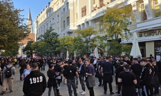 Pregătiri intense pentru Derby. Fanii Universității Cluj s-au întâlnit în centru