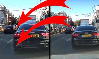 A avut o criză de hărnicie în traficul din Cluj-Napoca și a reușit să își bată joc de curățenia din oraș