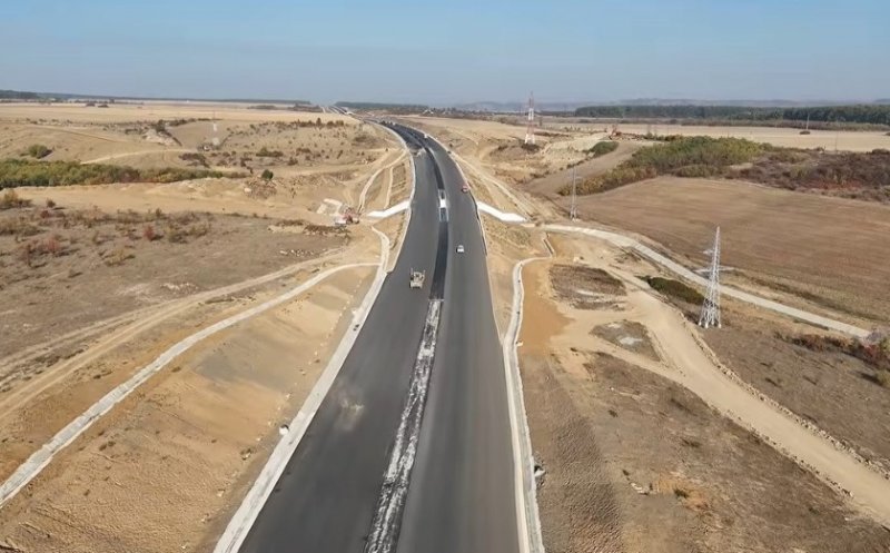 Autostrada Transilvania: Imagini din dronă cu Suplacu de Barcău – Chiribiș, lotul care ar putea fi deschis de 1 Decembrie